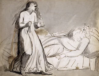 Lady Macbeth nähert sich dem ermordeten Duncan